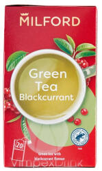 Milford Feketeribizli ízű zöld tea 35g - vegyesbolt