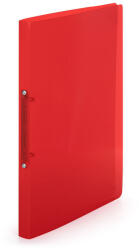 KARTON P+P Gyűrűskönyv A4, 2 gyűrűs 2cm gerinc áttetsző PP, Karton P+P Lines piros - vegyesbolt