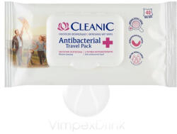 Cleanic frissítő ANTIBACTERIAL TRAVEL PACK 40 db pop-up - vegyesbolt