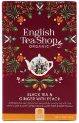 English Tea Shop Ets 20 Bio Gyömbéres Barackos Fekete Tea - vegyesbolt