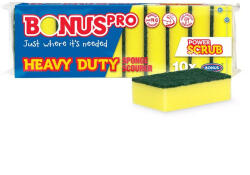 Bonus Mosogatószivacs 10 db/csomag BonusPRO Heavy Duty B520