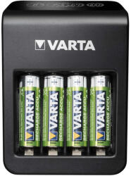 VARTA Elemtöltő, akku LCD Plug töltő + 4 db AA 2100 mAH Varta