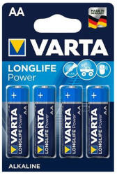 VARTA AA ceruza LR06 Longlife Power 4 db/csomag, Varta