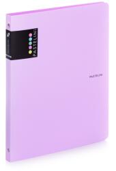 PASTELINi Caiet mecanic PP A4-4 inele Pastelini Mov