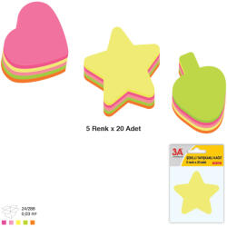 Ark-3A Sticky notes Ark diverse forme inima/stea/sageata