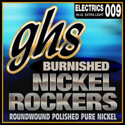 GHS el. húr - Burnished Nickel, Extra Light, 9-42