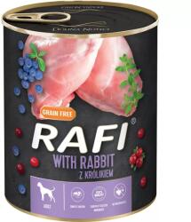 RAFI Adult Gabonamentes konzerv 800g-Nyúl és Áfonya