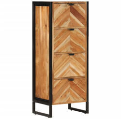 vidaXL tömör akácfa fürdőszobaszekrény 40 x 30 x 100 cm (372746) - valora