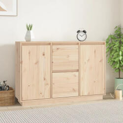 vidaXL tömör fenyőfa tálalószekrény 111 x 34 x 75 cm (814309) - valora