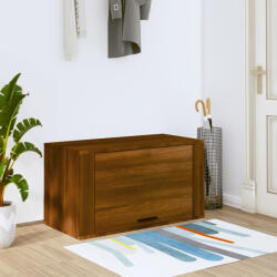vidaXL barna tölgyszínű tömör fenyőfa fali cipőszekrény 70x35x38 cm (821019)
