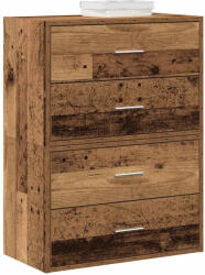 vidaXL 2 db antik fa szerelt fa szekrény 2 fiókkal 60 x 31 x 40 cm (858836) - valora