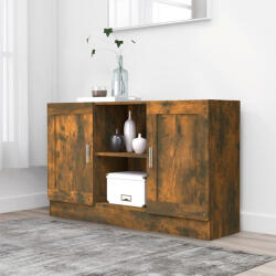 vidaXL füstös tölgy színű szerelt fa tálalószekrény 120 x 30, 5 x 70 cm (815624)