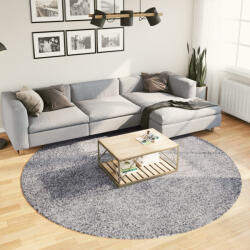 vidaXL PAMPLONA kék magas szálú bolyhos modern szőnyeg Ø 240 cm (375336) - valora