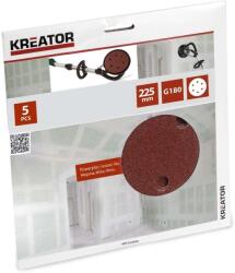 Kreator șlefuitor de perete cu Velcro rota 5pcs 225 p180 krt232008 (KRT232008)