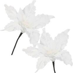 SPRINGOS Decoratiune Craciun Springos, Poinsettia Alba 28 cm (CA0722)