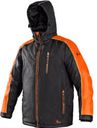 CXS Brighton Vízálló Bélelt Téli Kabát Fekete/Narancssárga - L (121007880394)