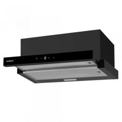 Samus Hota incorporabila Samus HS6061DTGB, 1 Motor, Latime 60 cm, Afisaj Led, Putere absorbtie 320-611 m3/h, 3 Trepte de absorbtie, Touch Control, Negru (HS6061DTGB) Hota