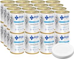 ENZO VET Dietă hipoalergenică cu curcan pentru câini 32x400g+Can capac 400g - 7.6cm