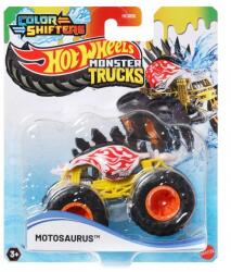 Mattel Hot Wheels: Színváltós Monster Trucks autó, 1: 64 - Motosaurus (JCH01)