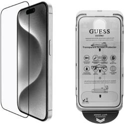 GUESS BP Rhinestone 2 az 1-ben üvegfólia és kameravédő szett iPhone 16 Pro Max - Arany, Üvegfólia