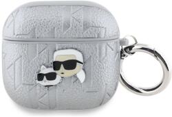 Karl Lagerfeld Monogram Karl & Choupette Head tok AirPods 4-hez - ezüst - smartdiszkont