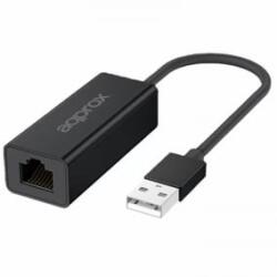 Approx USB3.0 2.5G RJ45 hálózati adapter fekete (APPC56) (APPC56)