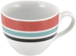 LE COQ PORCELAINE LE COQ Geometrikos Mokka csésze, Magasság: 50 mm, Ø: 66 mm, piros