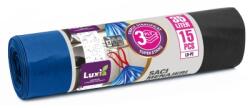 Luxia Saci menajeri Luxia, LDPE, albastru, snur 35 L, 15 buc/rola LUX-4060