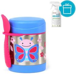 Skip Hop Zoo Hőtartó ételtermosz kanállal / villával Pillangó 325ml, 3+ + AQUAINT 500 ml (VP-F141566)