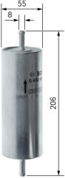 Bosch Filtru Combustibil BOSCH 0450905901
