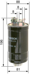 Bosch Filtru Combustibil BOSCH 0450906374