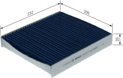 Bosch Filtru Habitaclu BOSCH cu polifenol 0986628636