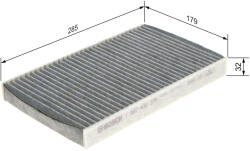 Bosch Filtru habitaclu BOSCH cu carbon activ 1987432379