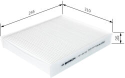 Bosch Filtru habitaclu BOSCH 1987432539
