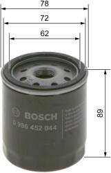 Bosch Filtru ulei BOSCH 0986452044
