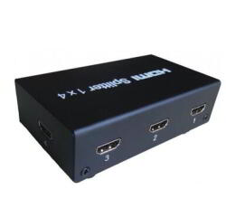 SBOX HDMI-4 1.4 HDMI Splitter (4 port) - Fekete (HDMI-4)
