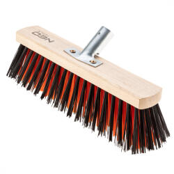 NEO TOOLS Térkő-, beton-, járdaseprű 30 cm, fém nyélbefogó, Profi kivitel (39-200)