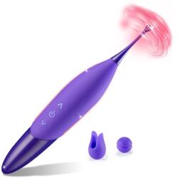 SuperLove Spiral Oscillation High Frequency Clitoral Stimulator Purple Vibrator