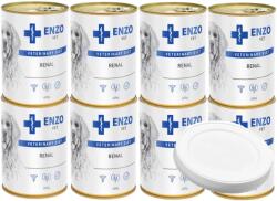  ENZO VET ENZO VET vesebetegségre való vesetáp marhahússal kutyáknak 8x400g + fedél 400g-os dobozhoz - 7.6cm GRATIS