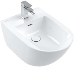 Villeroy & Boch Subway 3.0 - Függő bidé 560x375 mm, túlfolyóval, keverőnyílással, CeramicPlus, alpesi fehér 447000R1 (447000R1)