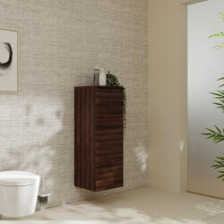Hansgrohe Xelu Q ajtós szekrény 106, 5x40x35 cm jobboldali ajtópánt, matt fekete fogantyú/sötét dió 54134670 (54134670)