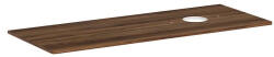 Hansgrohe Xelu Q Pultlap 1360/550 jobboldali kivágással mosdótálhoz, csaplyuk nélkül, sötét dió 54117630 (54117630)