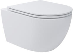 AREZZO design Arizona Vortex Rimless függesztett WC, matt fehér AR-701MW (AR-701MW)