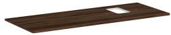 Hansgrohe Xelu Q Pultlap 1360/550 jobboldali kivágással, csaplyukas mosdótálhoz, sötét dió 54124630 (54124630)