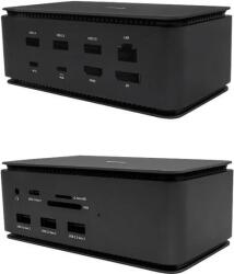 i-tec USB4 fém dokkoló állomás Dual 4K Hdmi Dp, Power Delivery 80W (USB4DUAL4KDOCKPD)