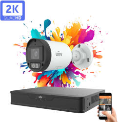 Uniview 1 kamerás IP kamera rendszer 4MP színes éjszakai látással