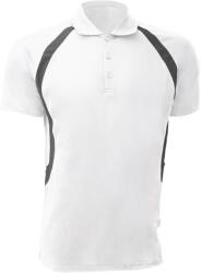GAMEGEAR ® Férfi Cooltex® Riviera Polo Shirt / Férfi sportruházat S fehér|szürke