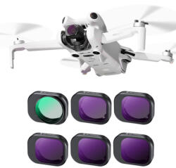 K&F Concept 6in1 DJI Mini 4 Pro CPL +ND Szűrő Kit -CPL ND8 ND16 ND32 ND64 ND128 (SKU.2080V1)