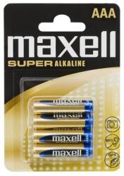 Vez Maxell Elem - Szuper Alkáli elem, 4db AAA (LR03), 1, 5V (no mercury) (18731) - iconink