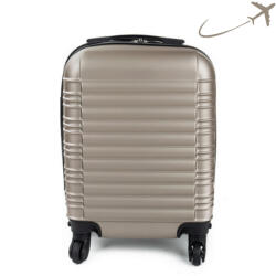 Leonardo Da Vinci LEONARDO DA VINCI Bőrönd, S méret, kivehető kerékkel 55x37x24 cm - Pezsgő szín (CHAMPAGNE_PROBLEMS)